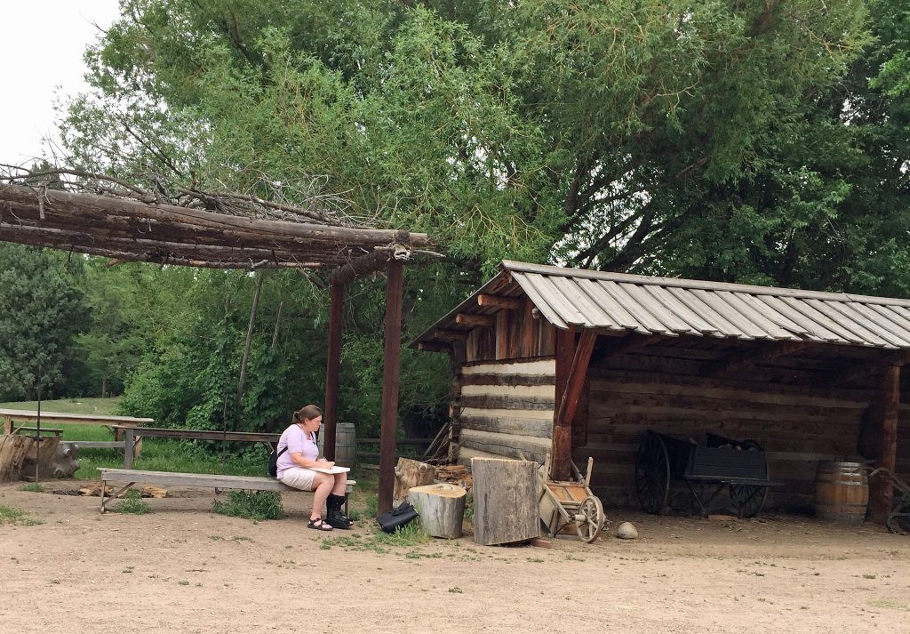 Sketching at Littleton Farms Marilyn Wells Art Journal