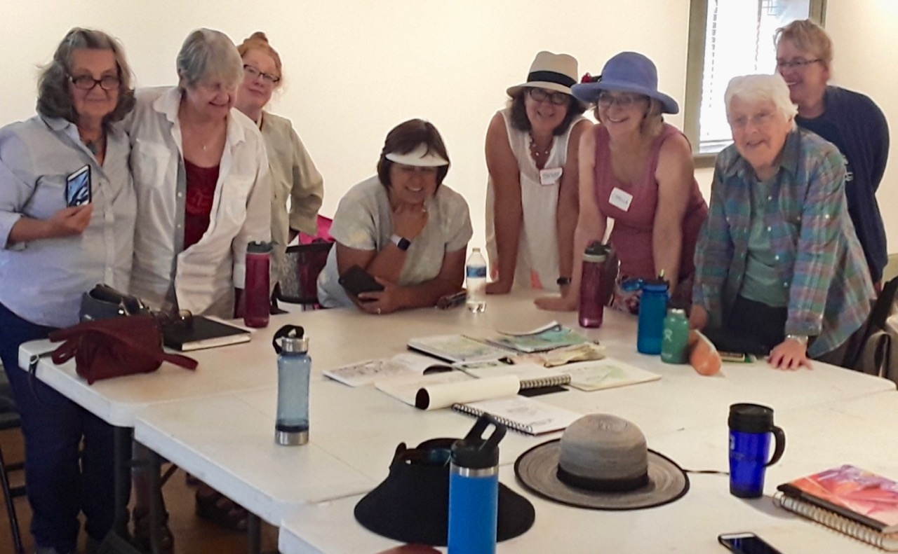 Urban Sketching with Marilyn at Louisville Art Association August 2019