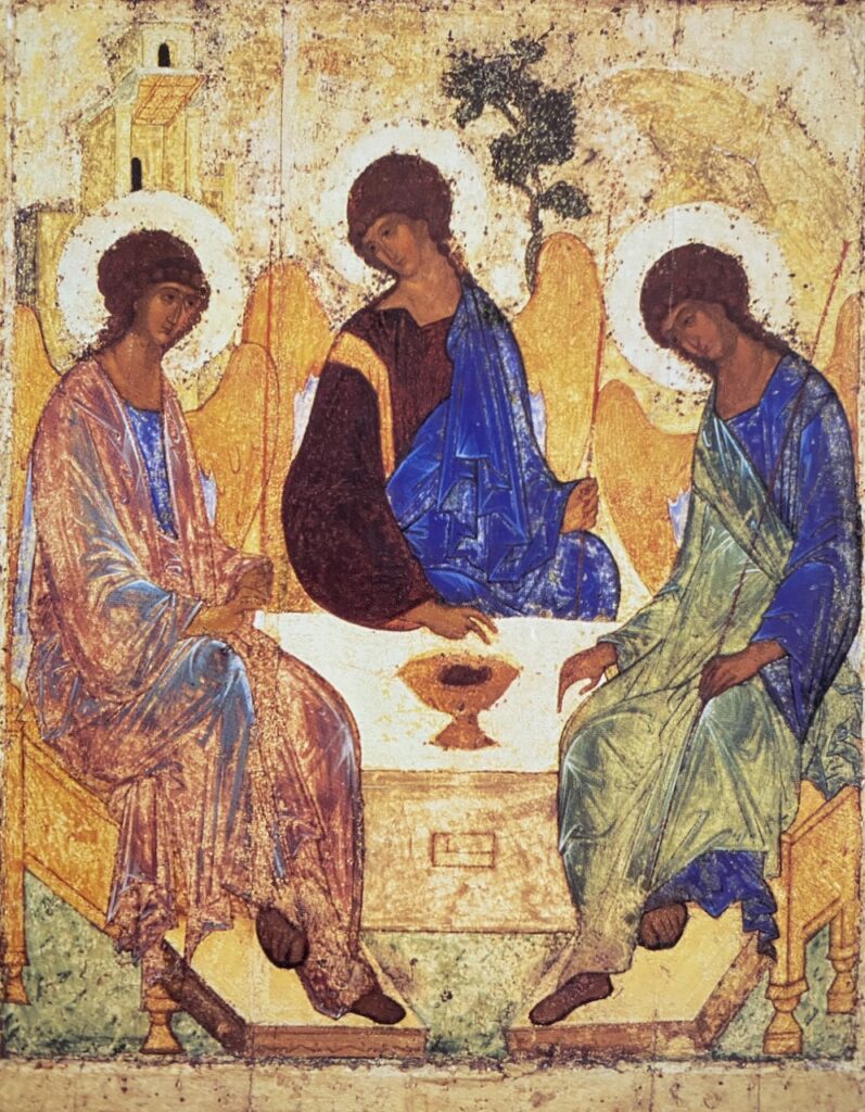 Henry Nouwen first found signs in art to guide him in the Russian mystic painting by Rublev of the "Holy Trinity".