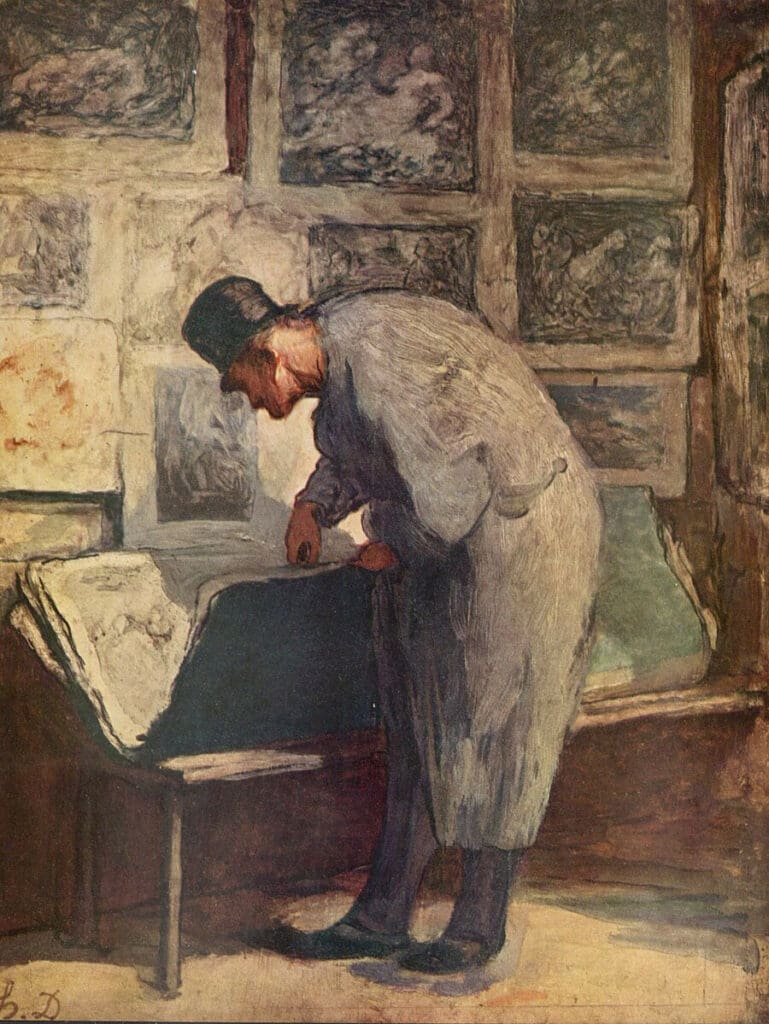 "The Collector" by Daumier, Philadelphia Museum of Art, 1860